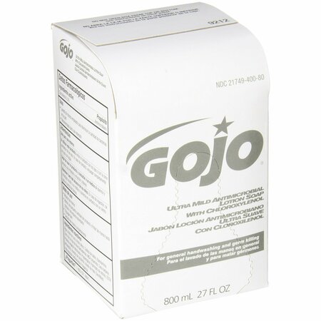 GOJO 9212-12 Gojo Antimicrobial Lotion Soap 800 ml refills, 12PK 2670990